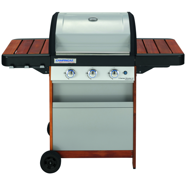 Bild von Gasgrill '3 Series Woody LX' 3 Brenner 115 x 59,8 x 106,5 cm