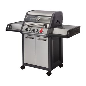 Gasgrill 'Monroe Pro 3 SIK Turbo' silbern, schwarz 143,5 x 118,5 x 58 cm