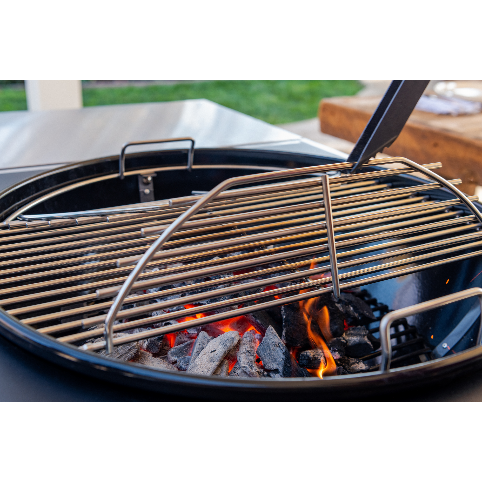 Holzkohle-Kugelgrill mit Wagen, Grillrost-Ø 54 cm, 127 x 112 cm + product picture