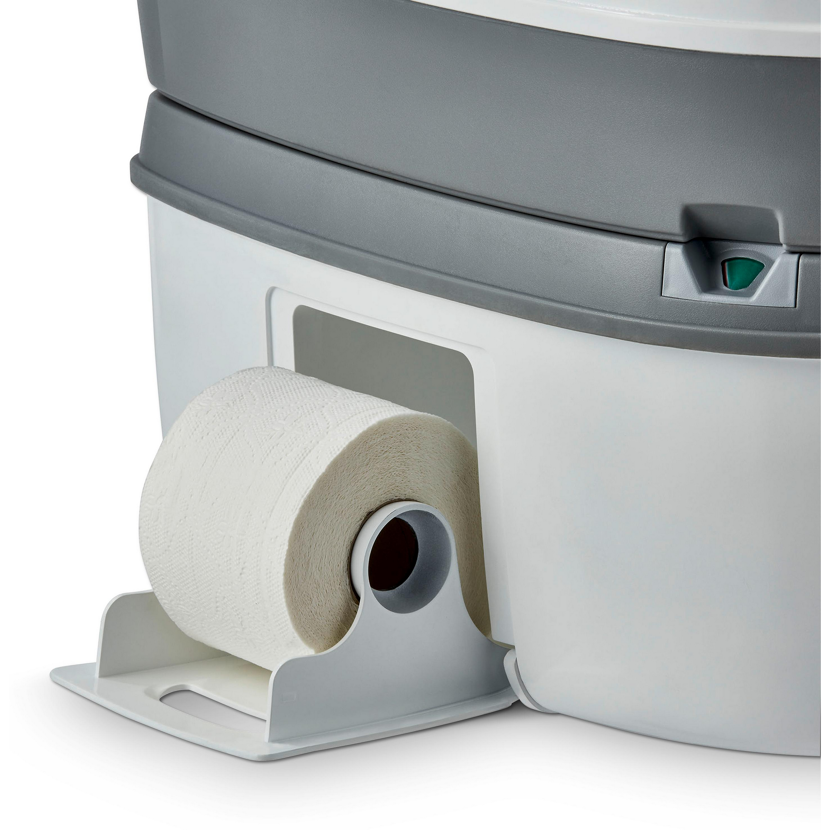 Toilettenpapierhalterung an mobiler Toilette