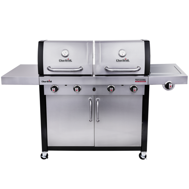 Bild von Gasgrill 'Professional' silbern 168,4 x 121,4 x 59,7 cm