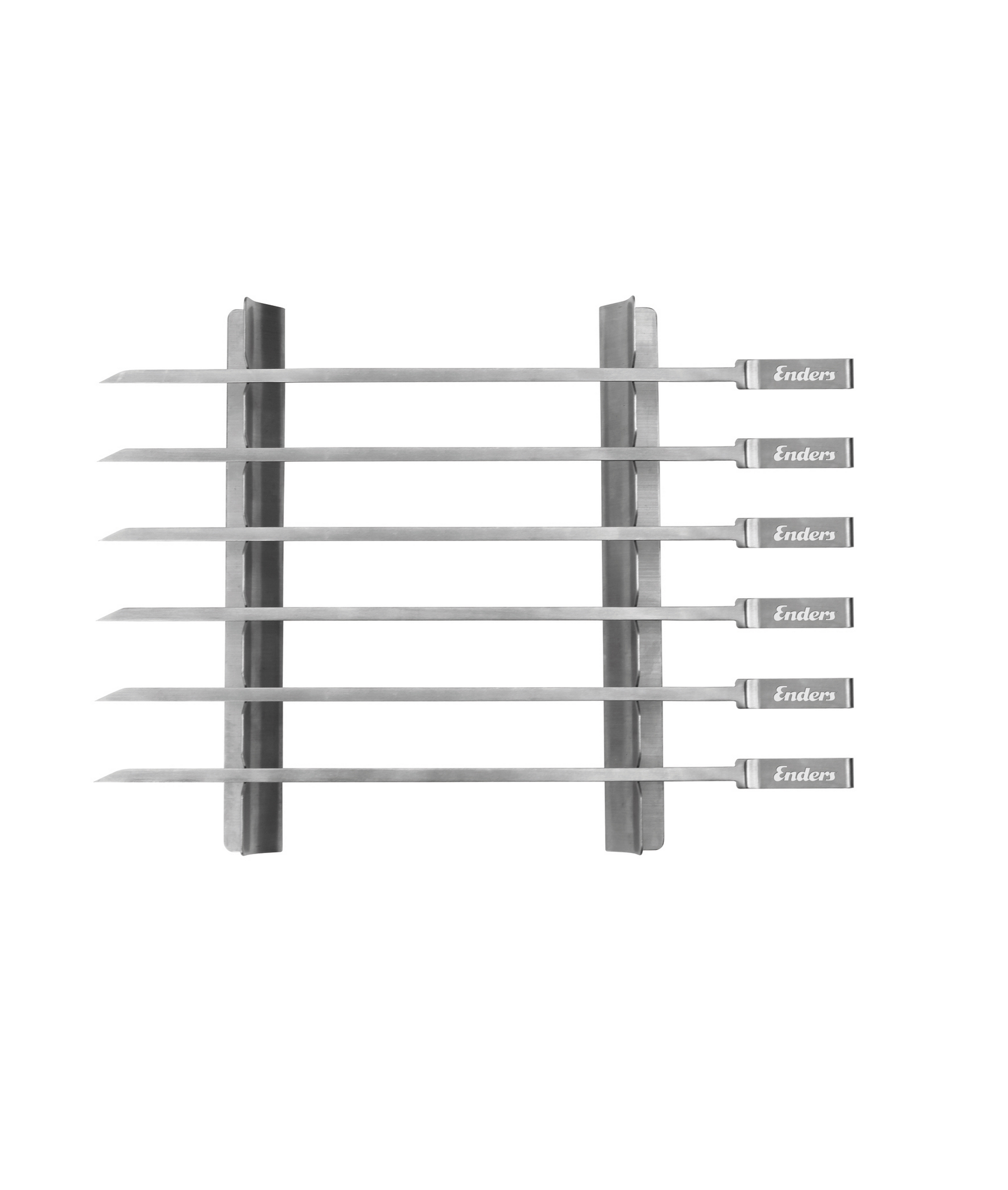 Grillspieße Edelstahl 6 Stück, mit Gestell + product picture