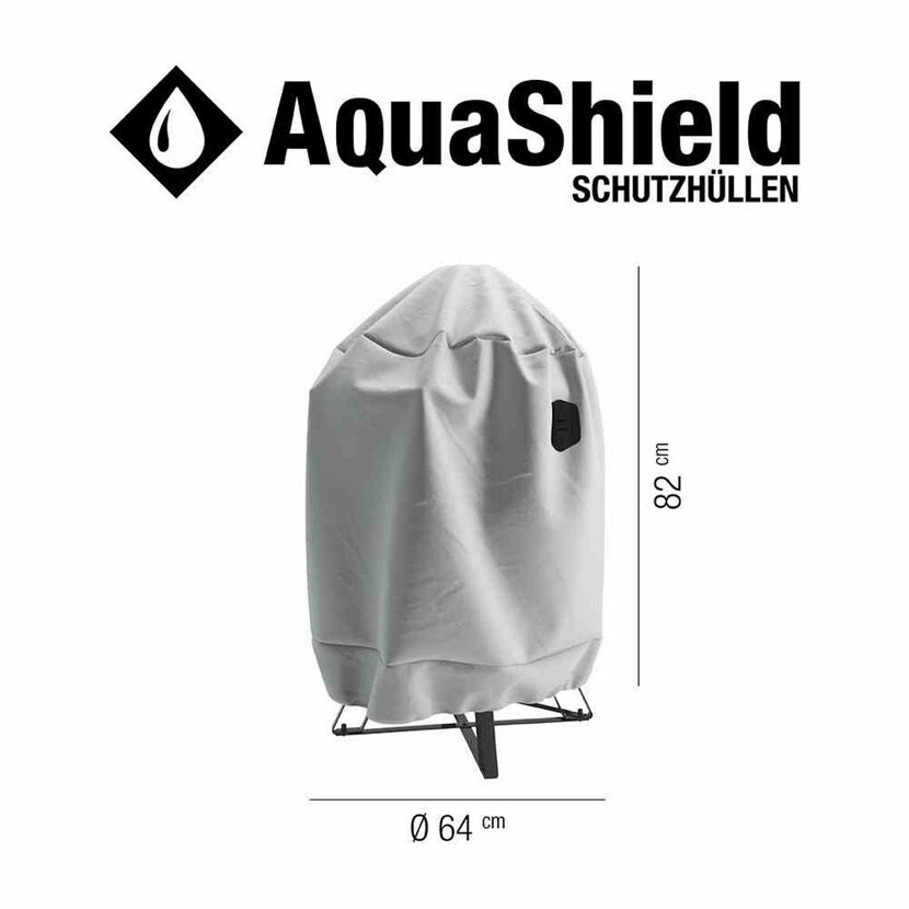 Graue AquaShield Schutzhülle für Rundgrill