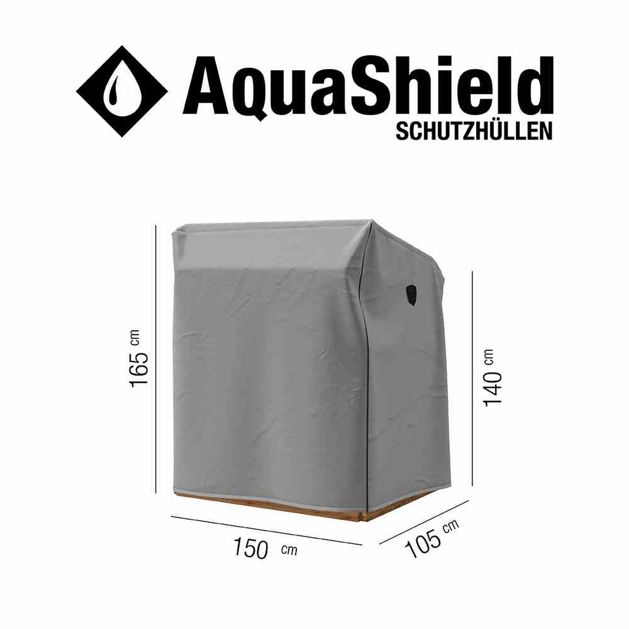 Abdeckung 'AquaShield' für Strandkorb 105 x 165 x 150 cm