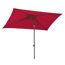 Roter Sonnenschirm Sevilla 240 x 140