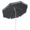 Grauer Sonnenschirm Ibiza 200/8 geöffnet