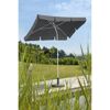 Grauer Sonnenschirm Ibiza 180/120 am Teich