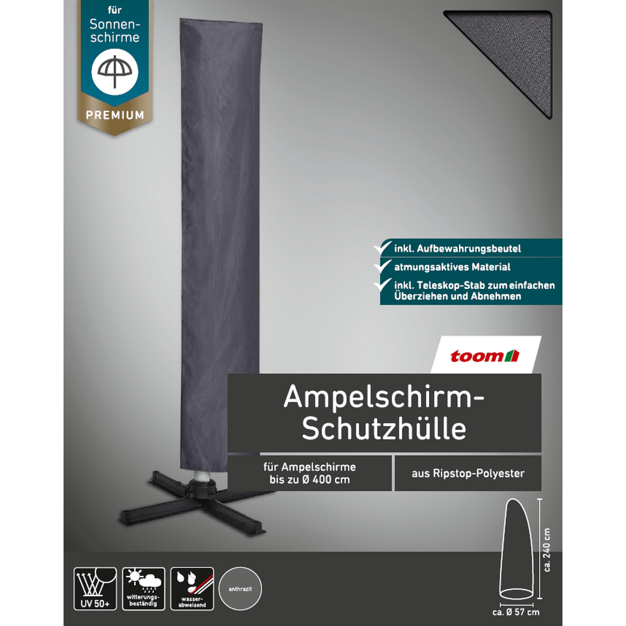 Premium-Schutzhülle für Ampelschirme bis Ø 400 cm + product picture