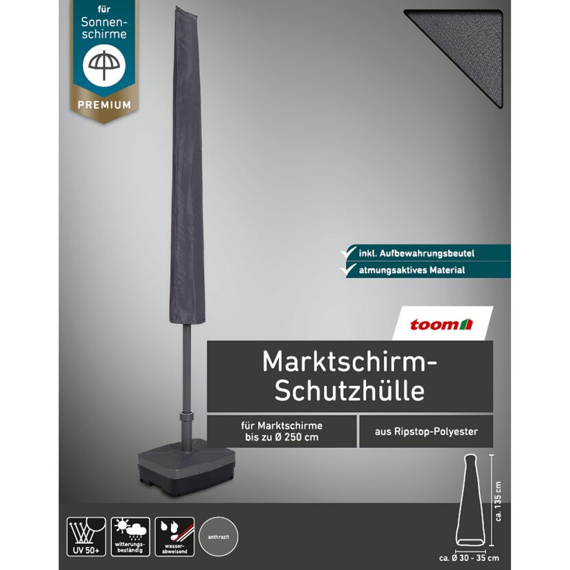 Marktschirm-Schutzhülle anthrazit