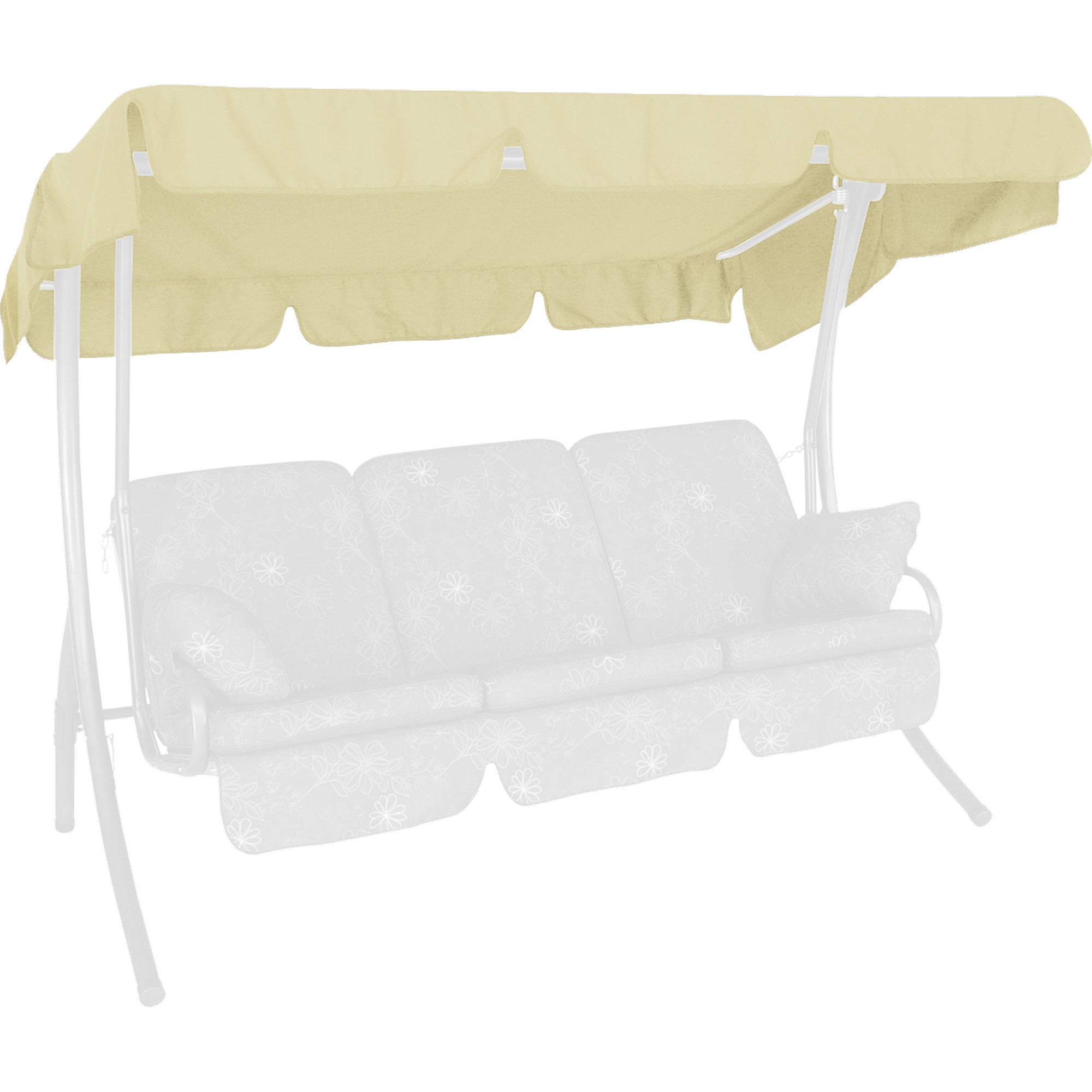 Ersatzdach für Hollywoodschaukel 'Swingtex' elfenbeinfarben 210 x 145 cm