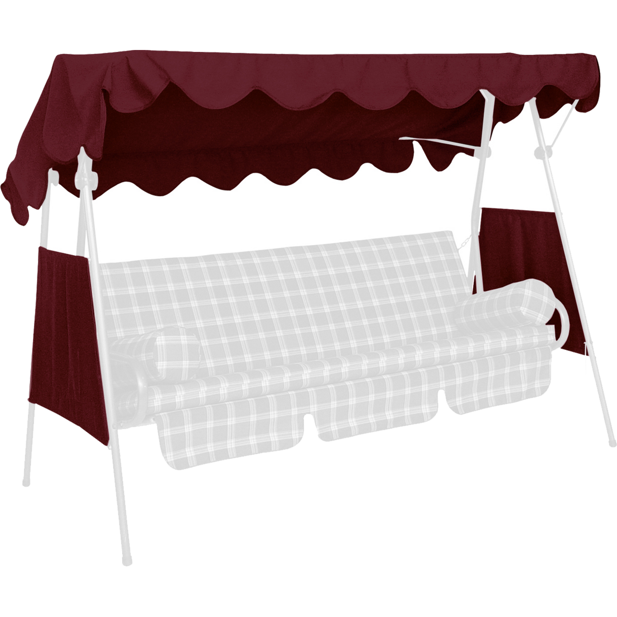 Ersatzdach für Hollywoodschaukel 'Swingtex' bordeaux 200 x 120 cm