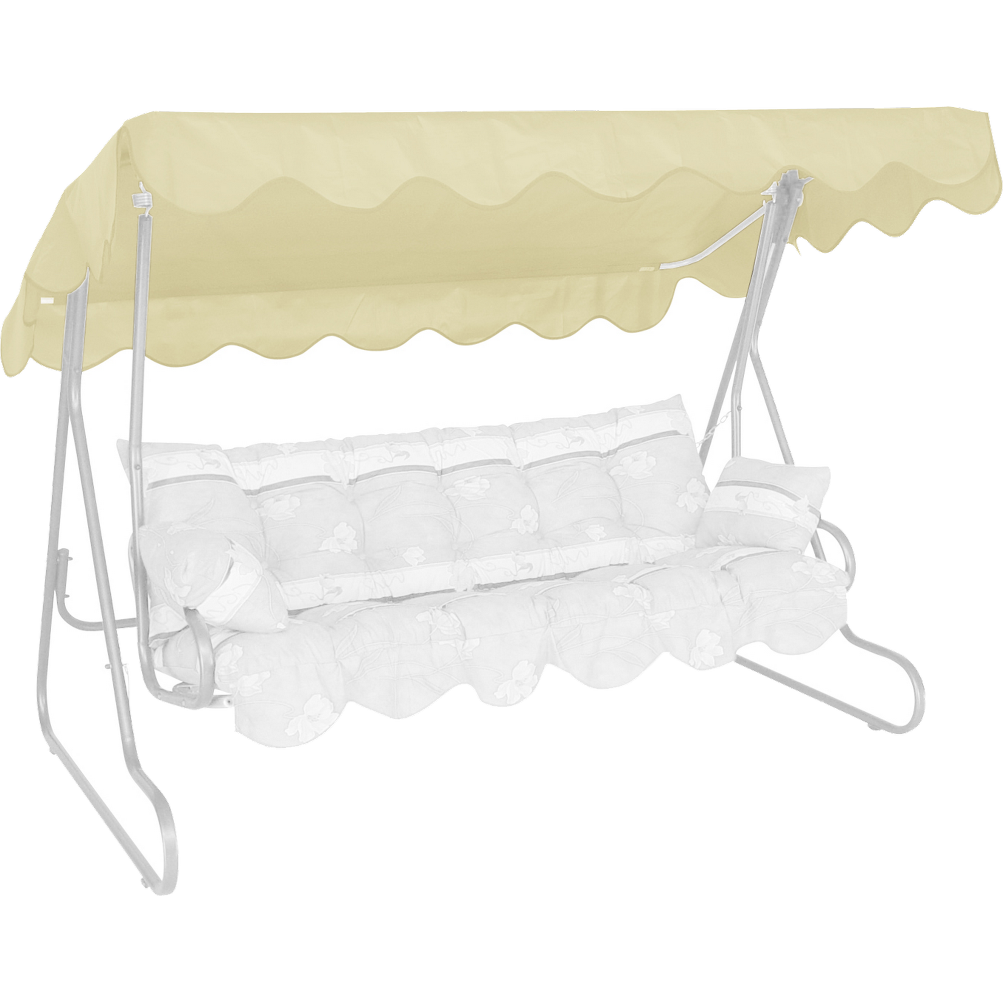 Ersatzdach für Hollywoodschaukel beige 210 x 145 cm
