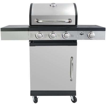 2. Bild von Gasgrill 'San Antonio' silbern, schwarz 110 x 110 x 48 cm