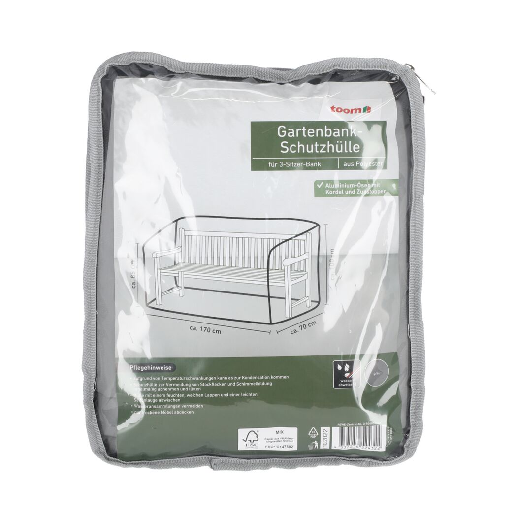 Gartenbank-Schutzhülle in Verpackung