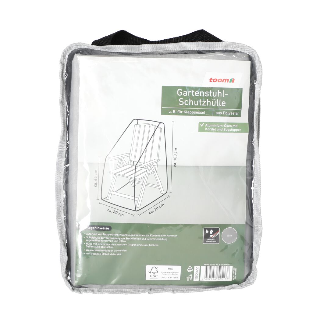 Gartenstuhl-Schutzhülle in Verpackung