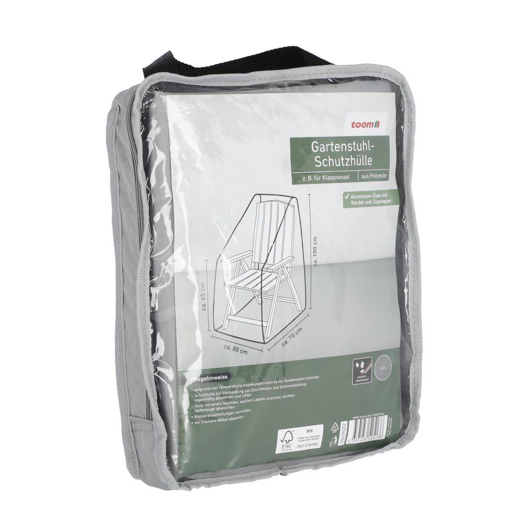 Gartenstuhl-Schutzhülle in Verpackung