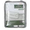 Graue Tischschutzhülle in Verpackung