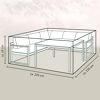 Abdeckung für Loungeset wasserabweisend & UV-beständig 220 x 85 x 225 cm