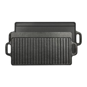 Grillplatte Gusseisen doppelseitig 50,5 x 23,5 cm