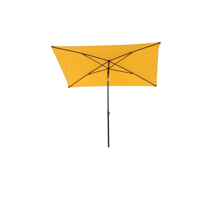Gelber Sonnenschirm von unten