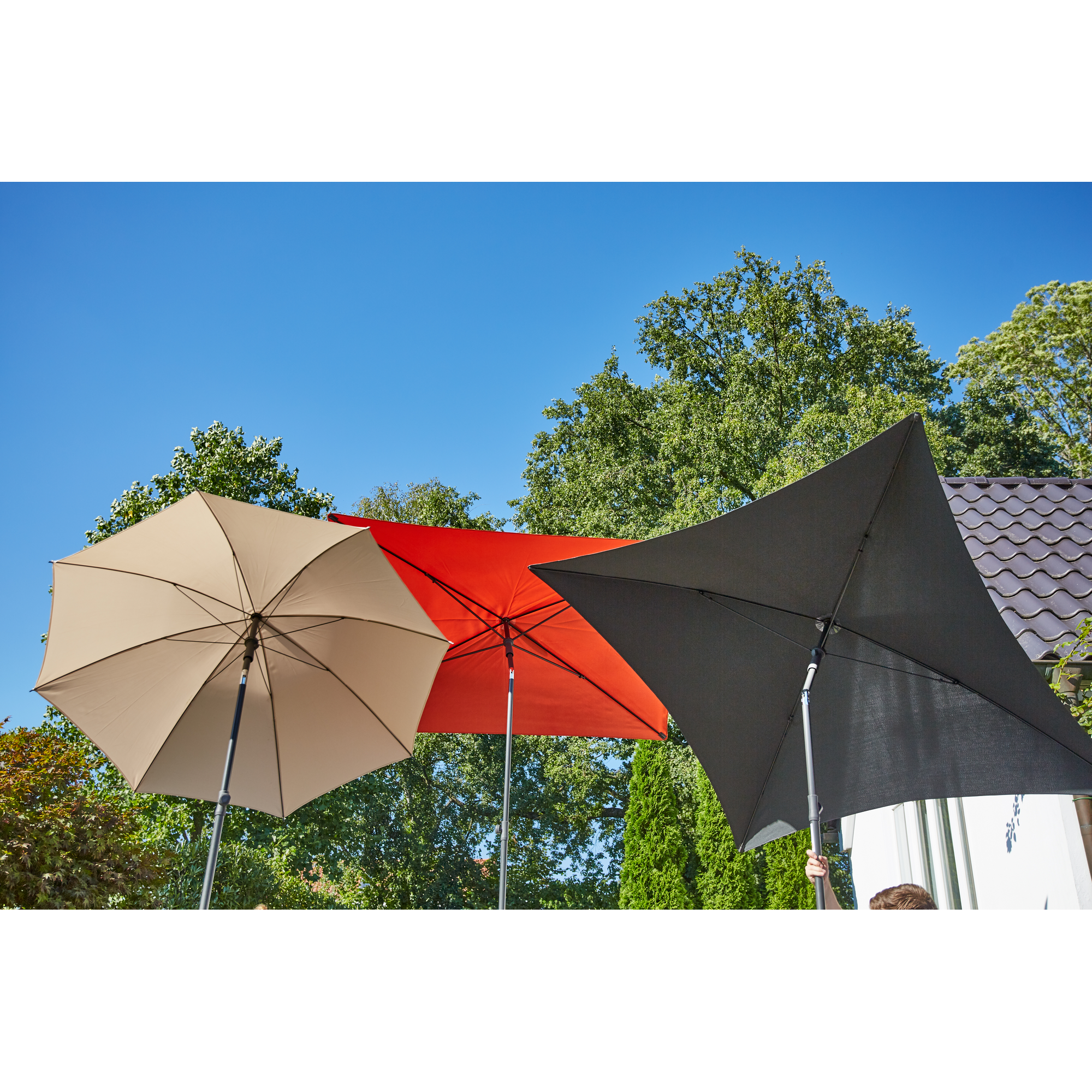 Marktschirm 'City' knickbar 180 x 180 cm