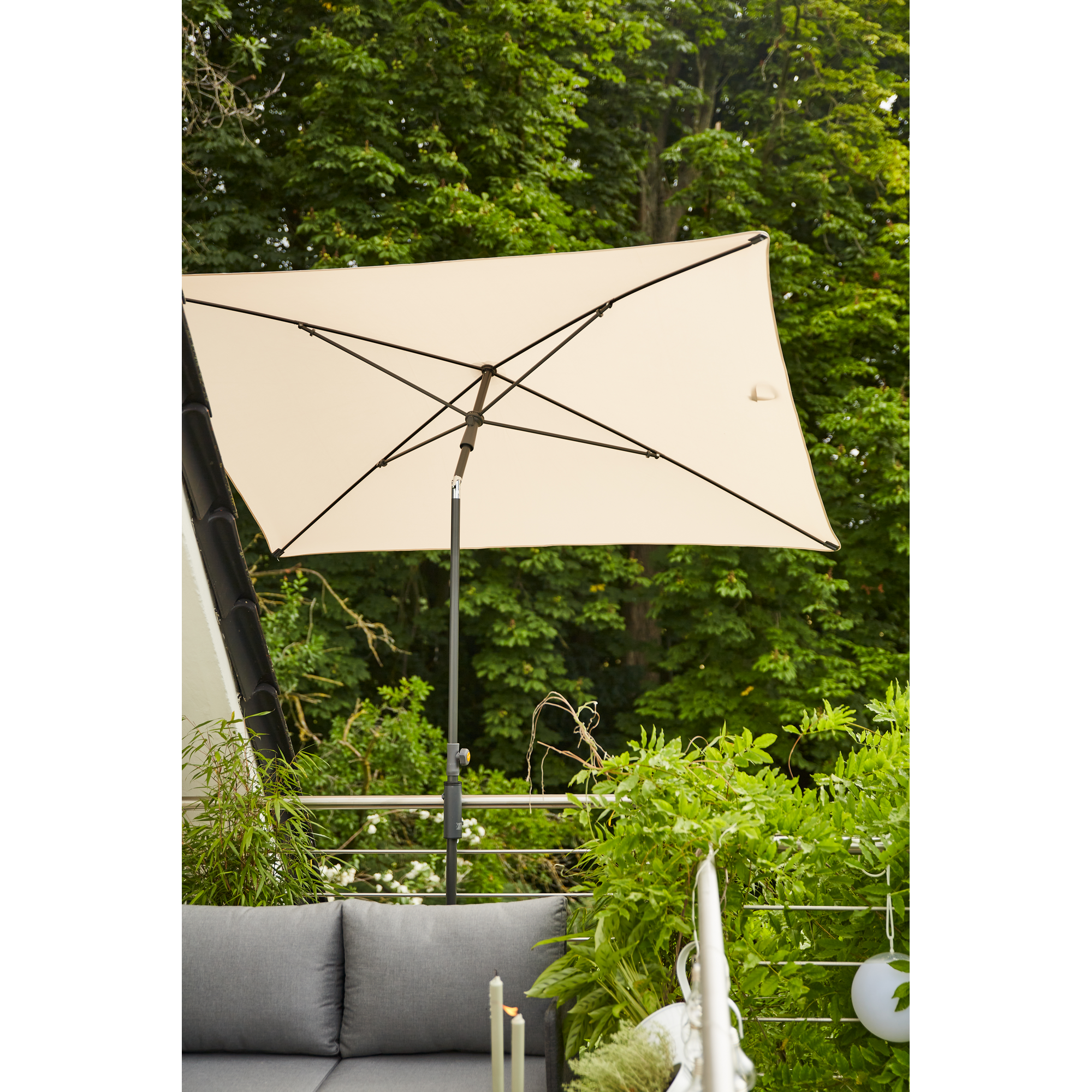 Rechteckschirm 'City' knickbar 140 x 210 cm