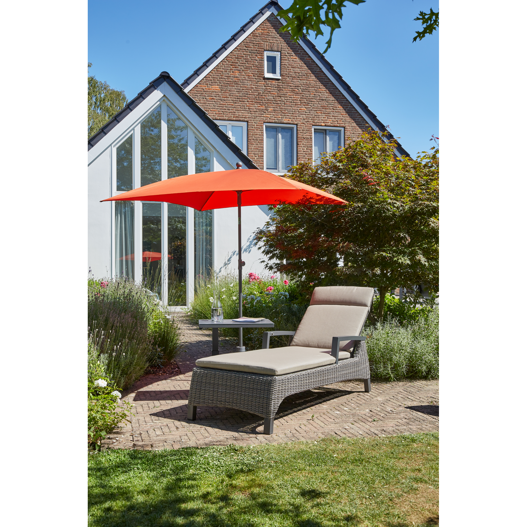 Marktschirm 'City' knickbar 180 x 180 cm