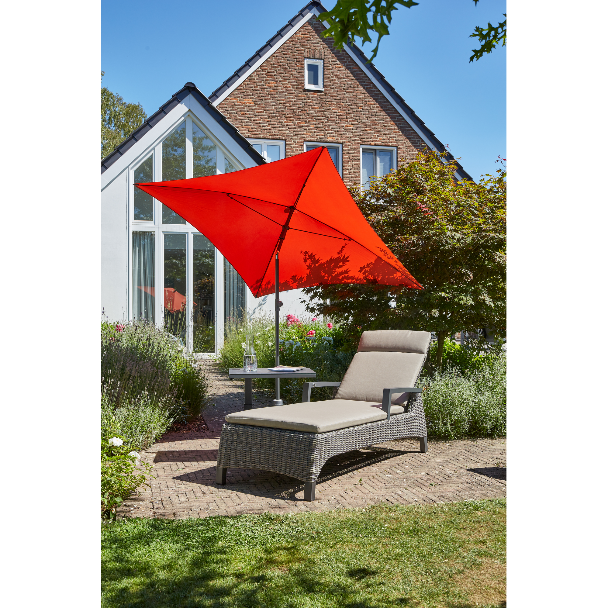 Marktschirm 'City' knickbar 180 x 180 cm