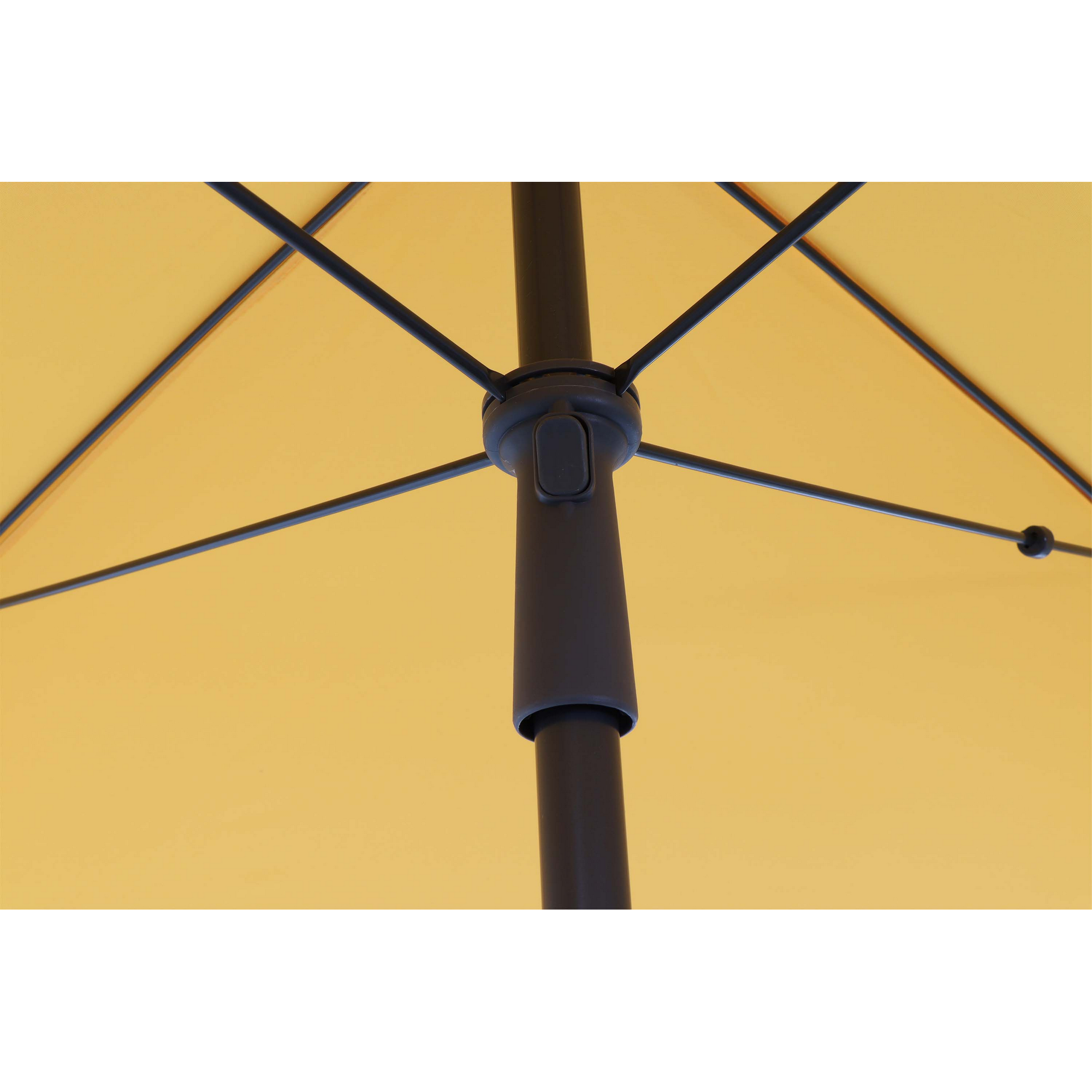 Sonnenschirm 'City' anthrazit/gelb 180 x 180 cm + product picture