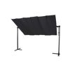 Schwarze Schirmmarkise Enna 350x250cm
