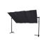 Schwarze Schirmmarkise Enna 350x250cm