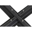 Verkleinertes Bild von Stahlkreuz schwarz für Schirme schwarz