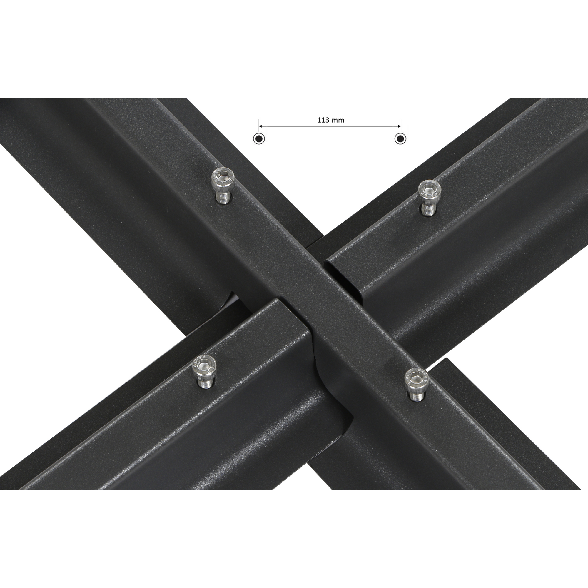 Schirmständer für Schirmmast mit Stahl 100 x 100 x 5,5 cm
