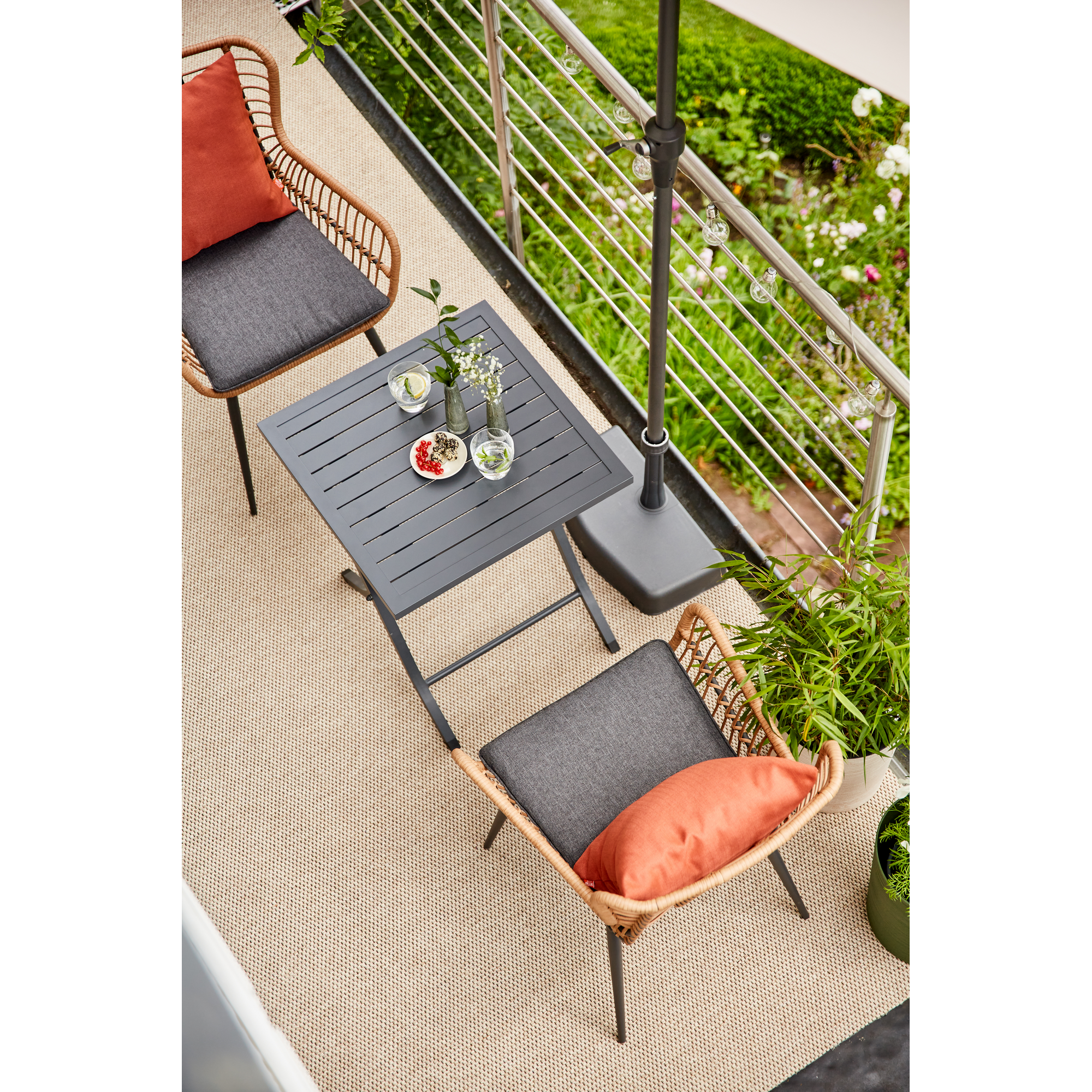 Schirmständer für Schirmmast mit 36 mm Kunststoff 25 x 50 x 35 cm