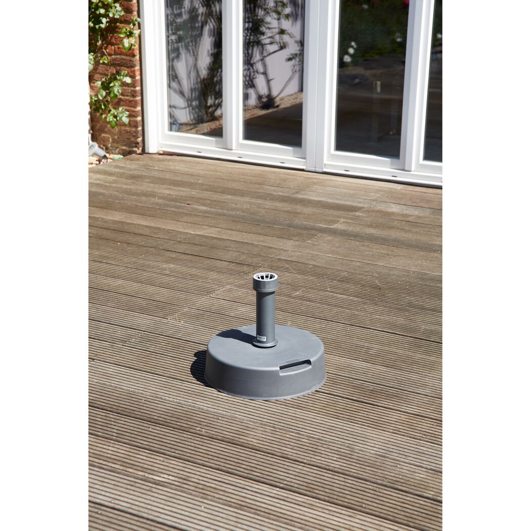 Schirmständer für Schirmmast mit Ø 19 - 38 mm Kunststoff 40 x 40 x 33 cm