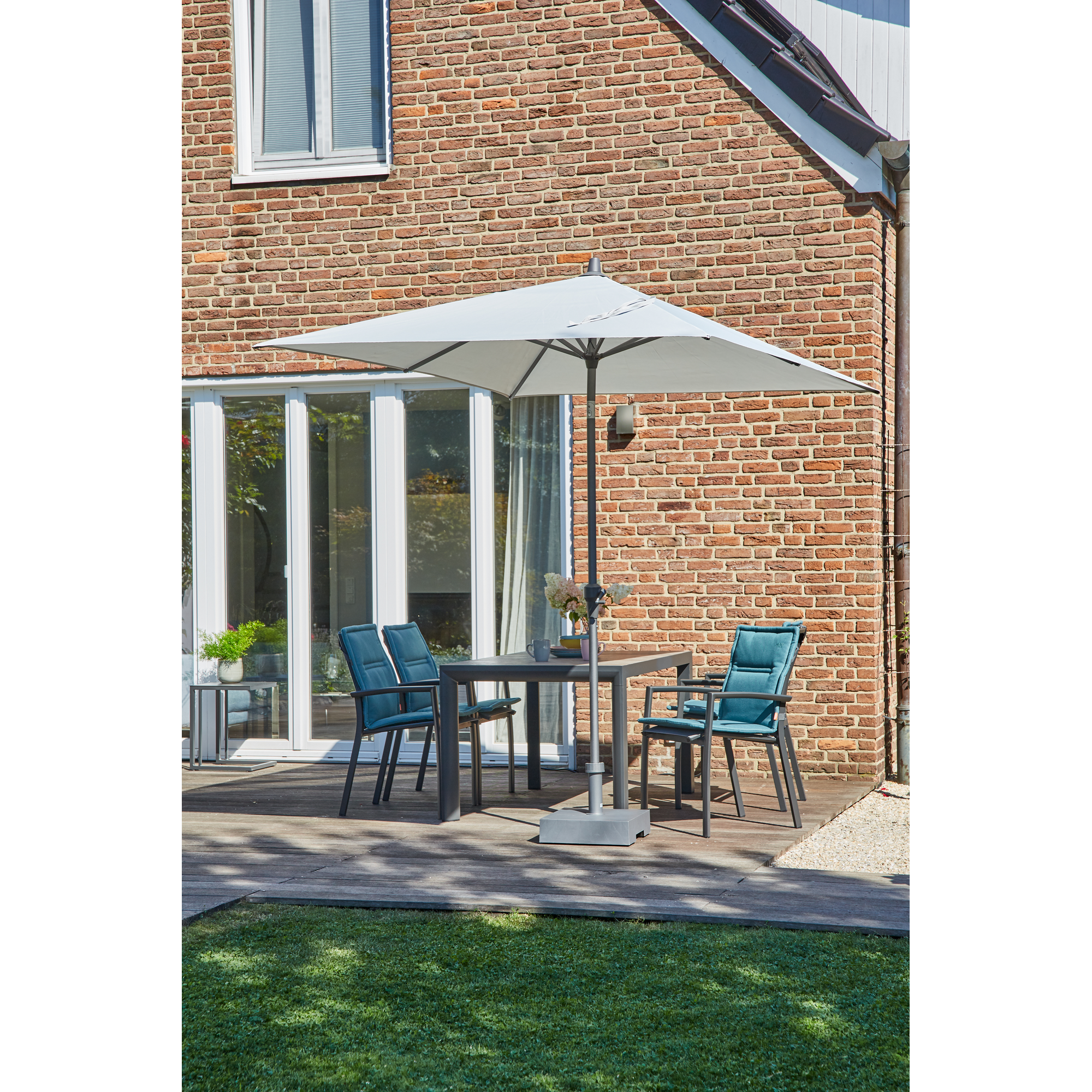 Schirmständer für Schirmmast mit 54 mm Kunststoff 40 x 40 x 33 cm