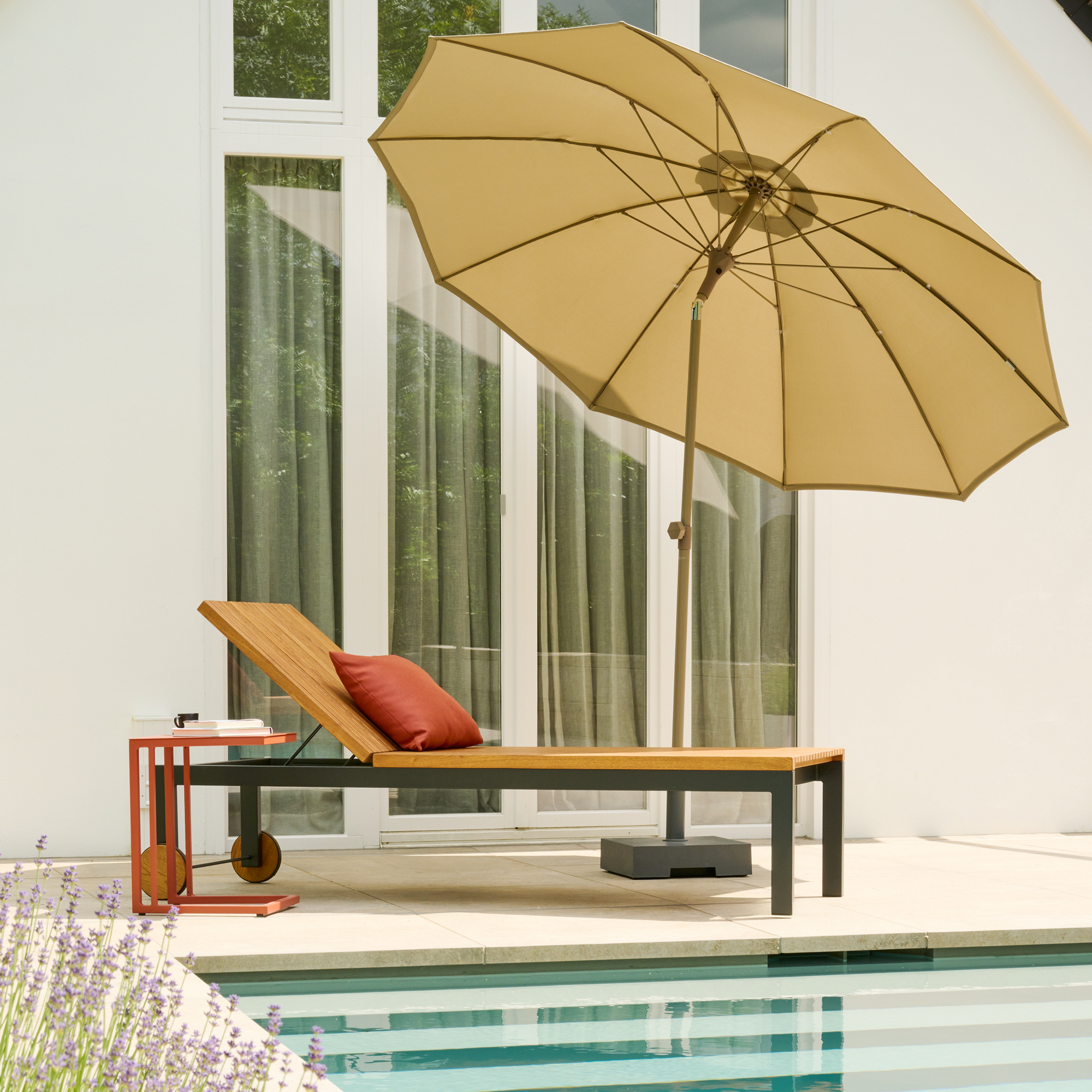 Schirmständer für Schirmmast mit 54 mm Kunststoff 40 x 40 x 33 cm