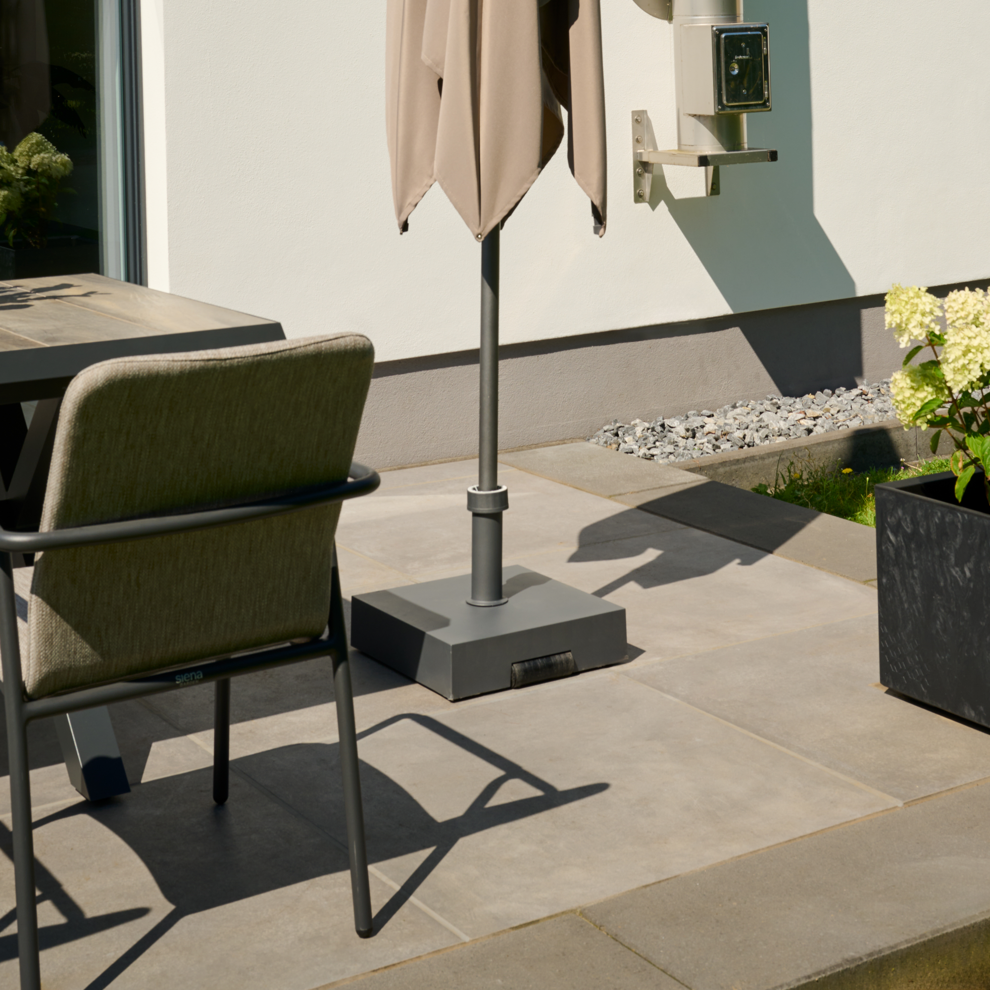 Schirmständer für Schirmmast mit 54 mm Kunststoff 40 x 40 x 33 cm