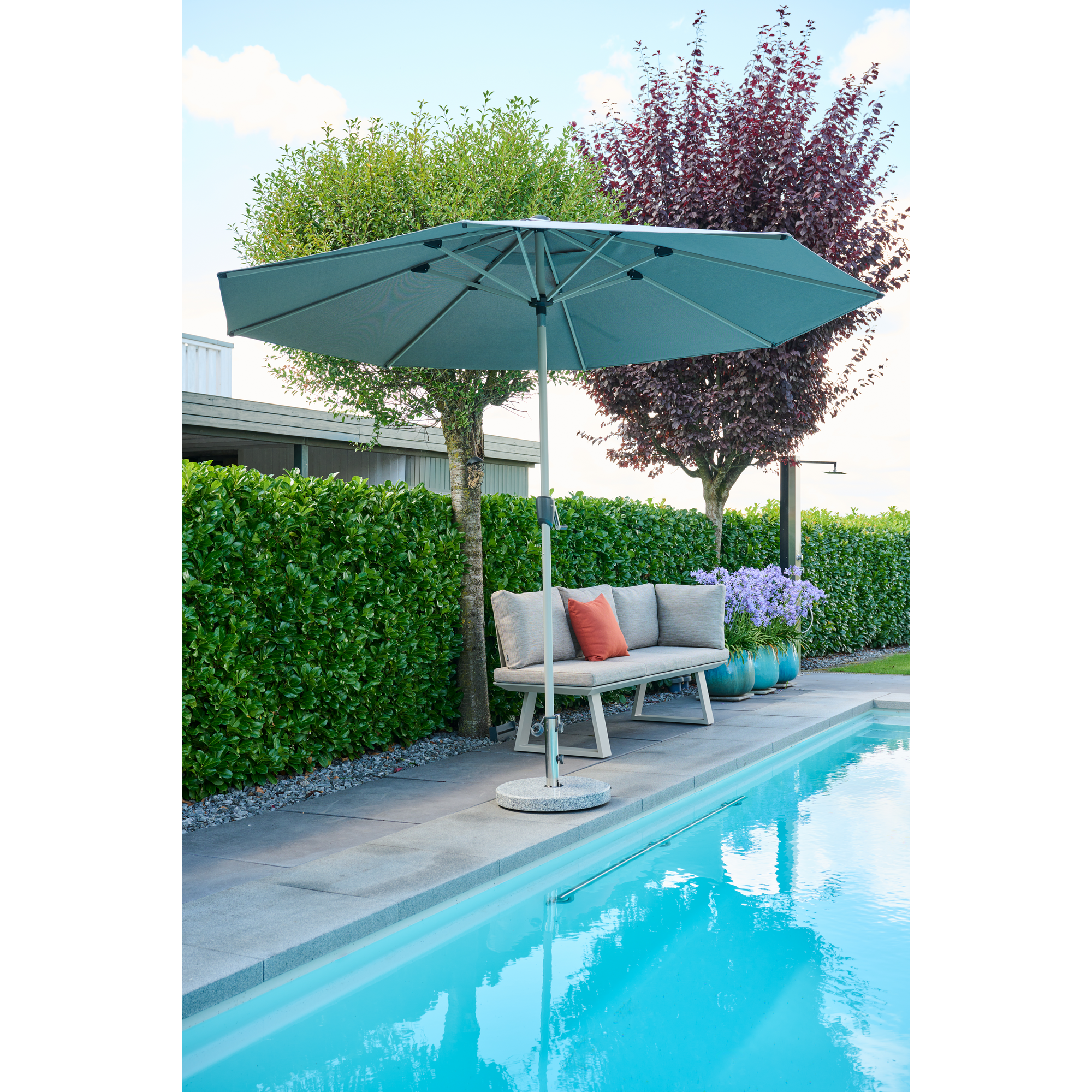 Schirmständer für Schirmmast mit 48 mm Granit Ø 50 x 5,5 cm