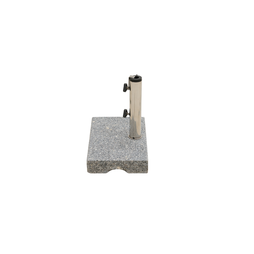 Schirmständer für Schirmmast mit Ø 48 mm Edelstahl 28 x 45 x 7,2 cm