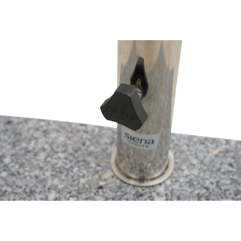 Schirmständer für Schirmmast mit Ø 48 mm Edelstahl 28 x 45 x 7,2 cm