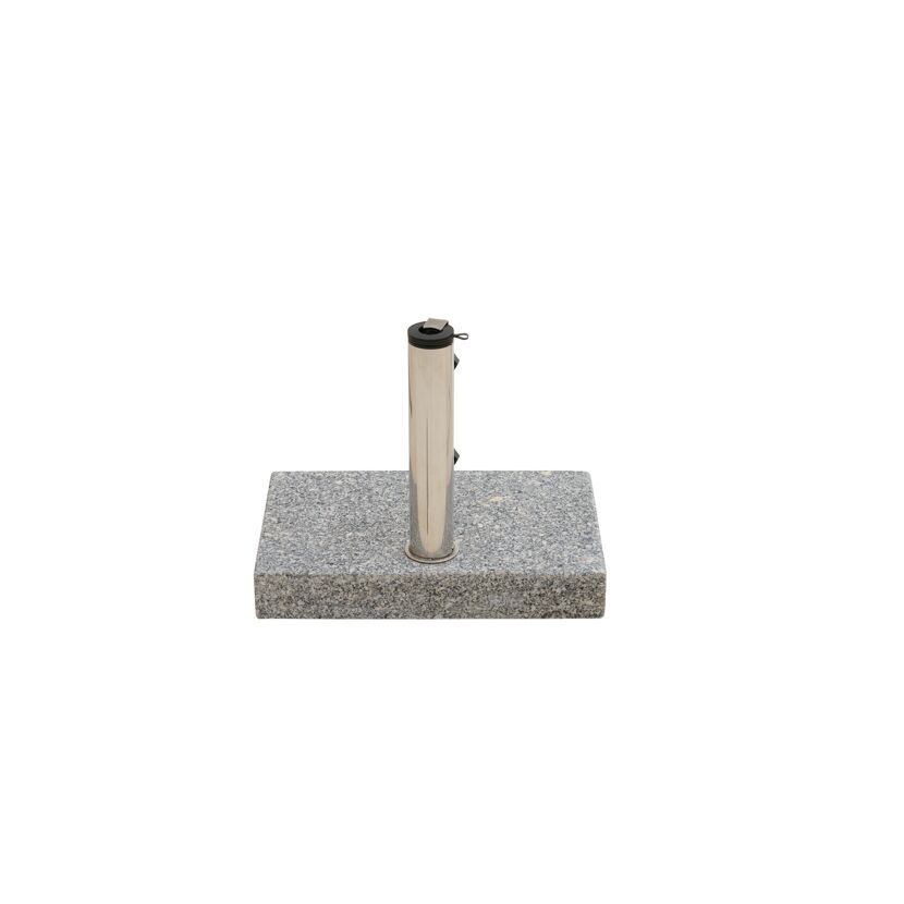 Schirmständer für Schirmmast mit Ø 48 mm Edelstahl 28 x 45 x 7,2 cm