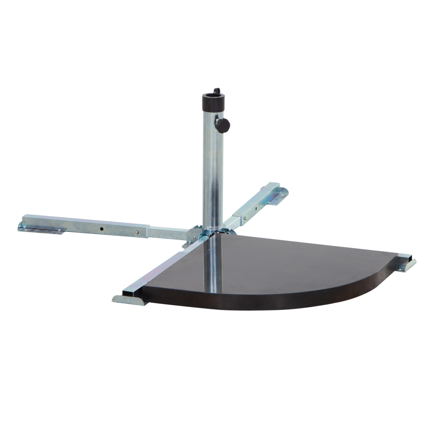 Schirmständer für Schirmmast mit Ø 48 mm Stahl 50,4 x 40,4 x 39 cm