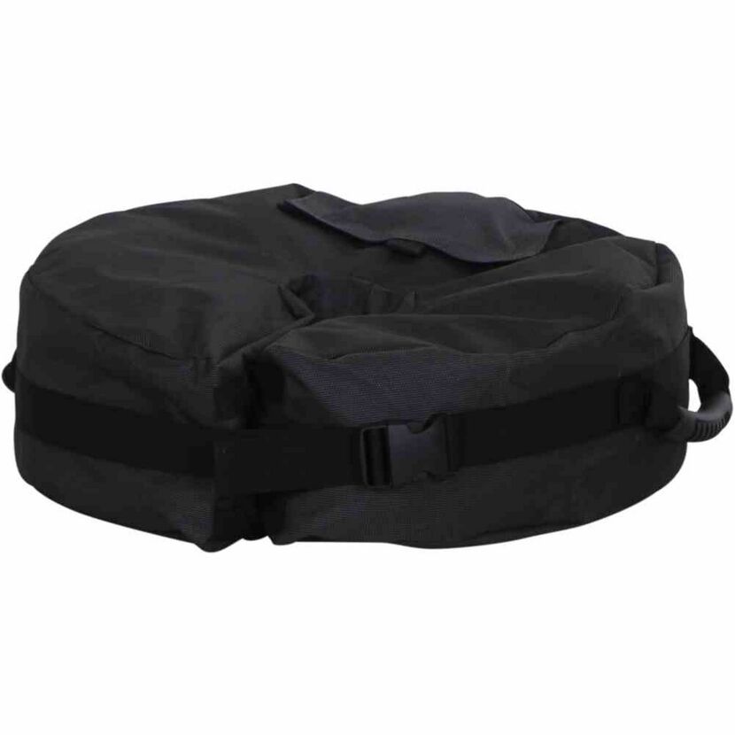 Schwarzer Sandsack Schirmständer