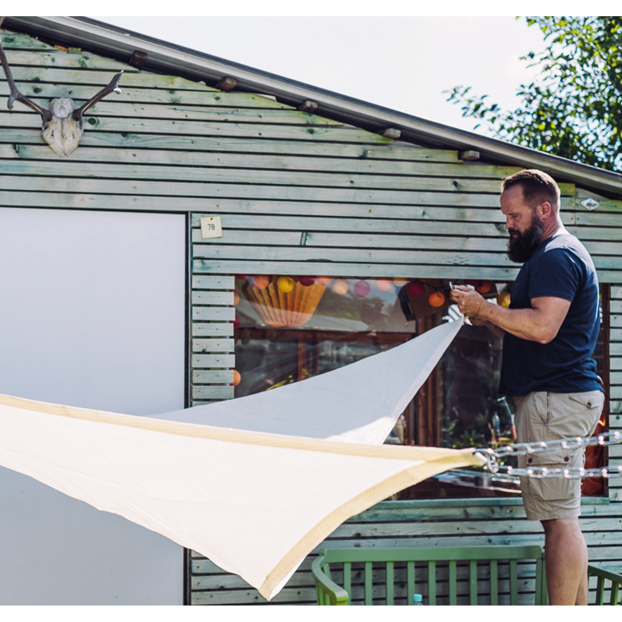 Sonnensegel 'Solino' UV-beständig 360 x 360 x 360 cm