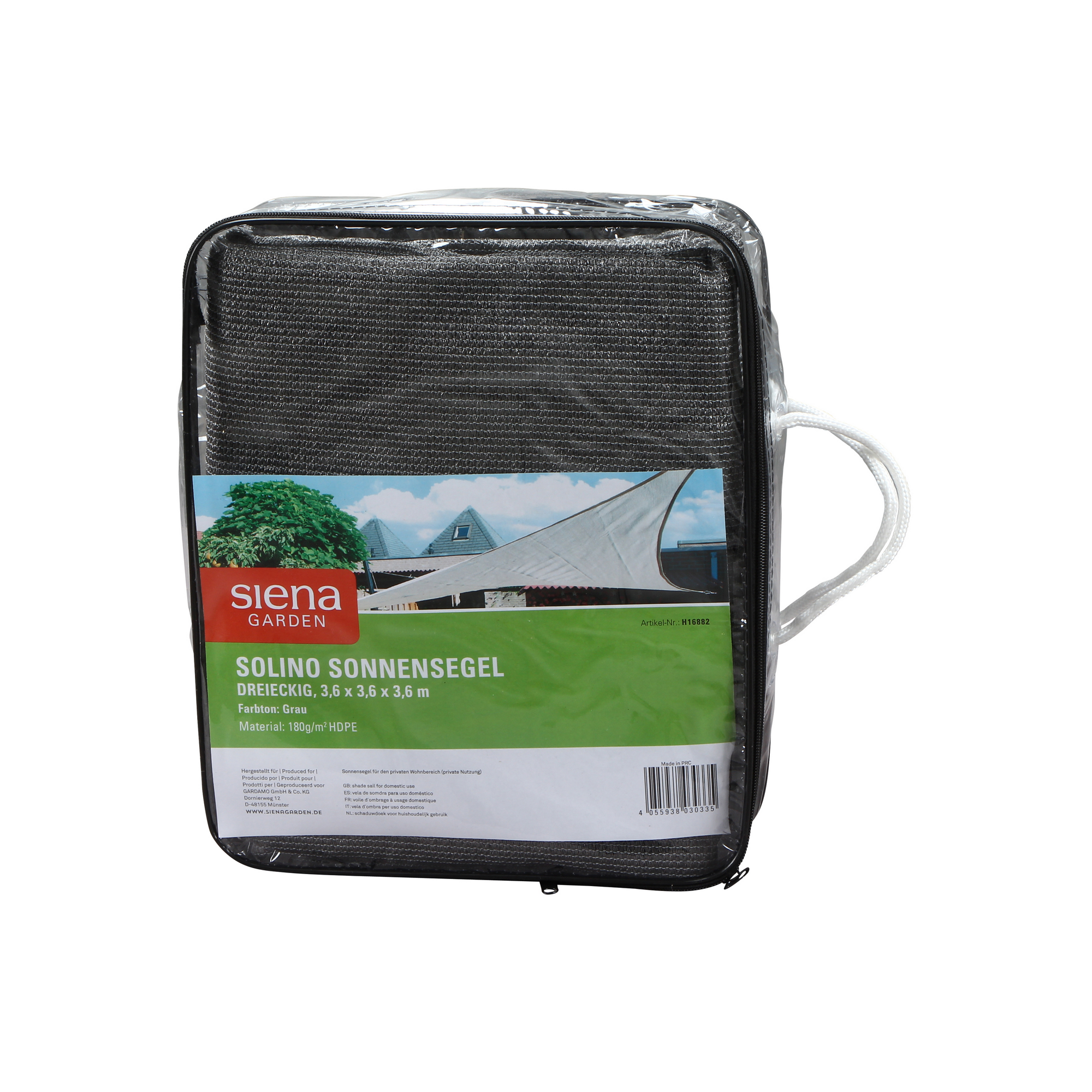 Sonnensegel 'Solino' UV-beständig 360 x 360 x 360 cm