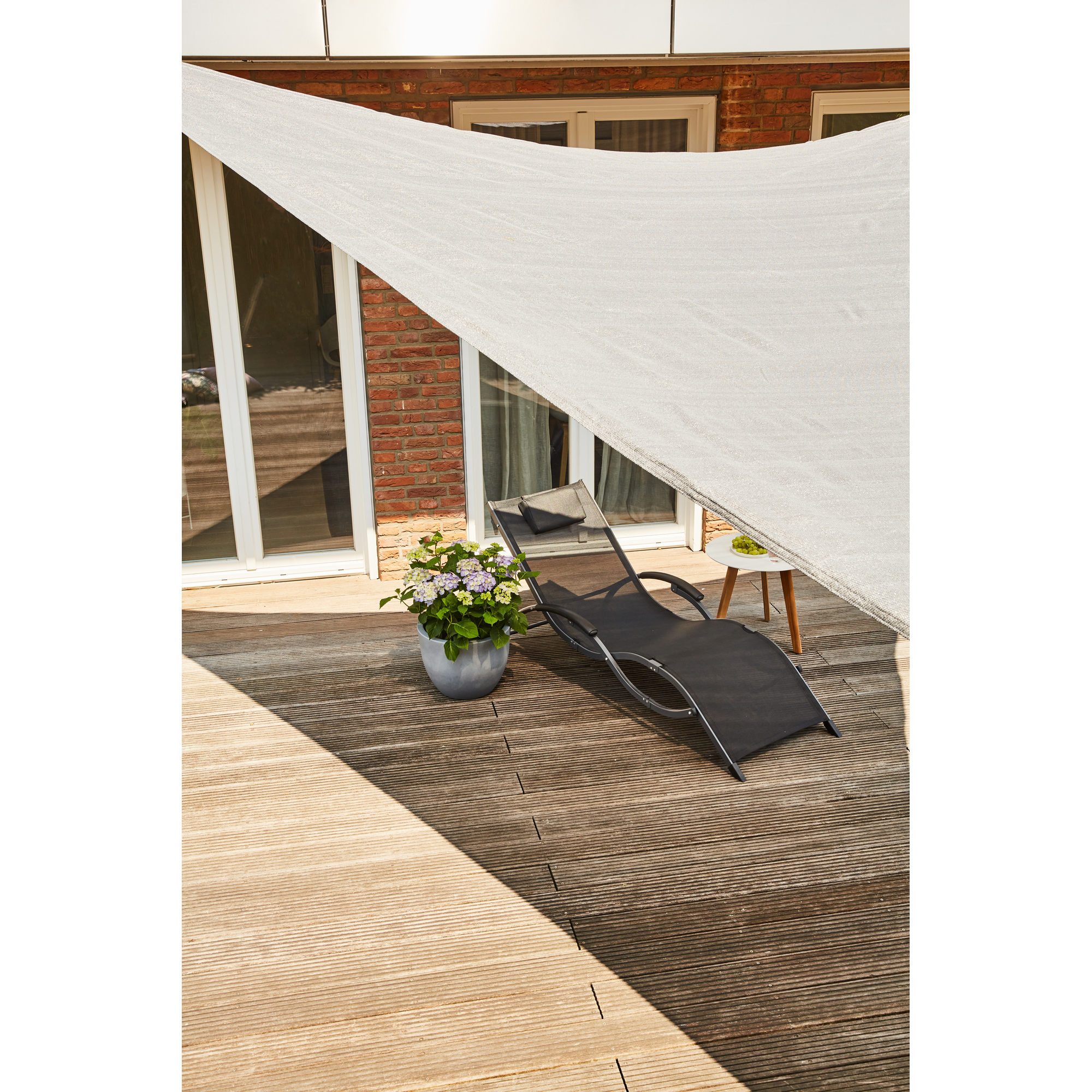 Sonnensegel 'Solino' UV-beständig 360 x 360 x 360 cm