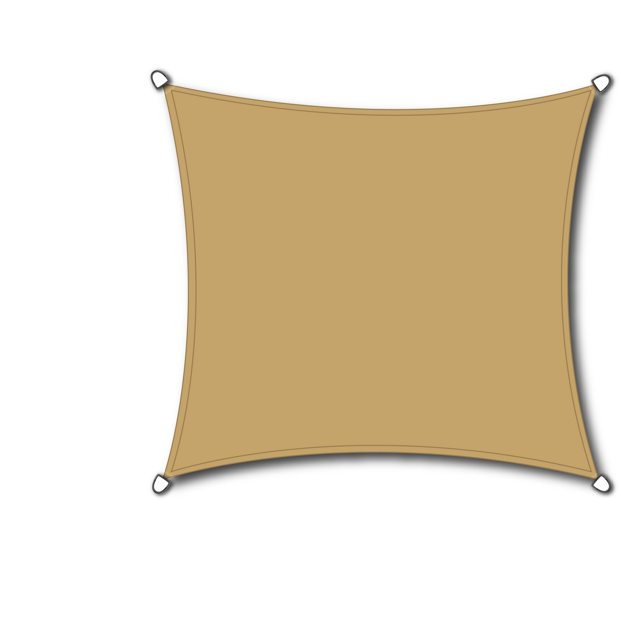 Sonnensegel 'Solino' UV-beständig 360 x 360 cm