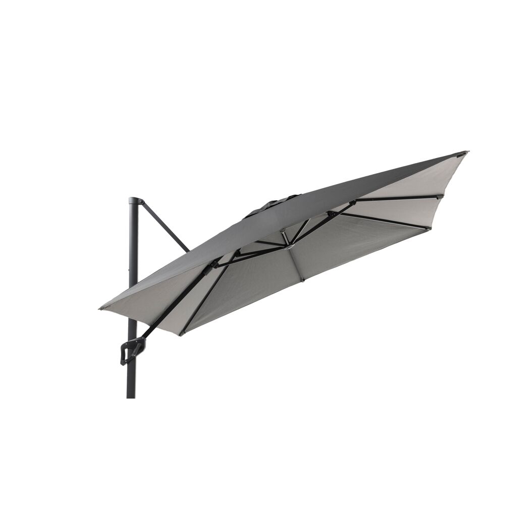 Grauer Ampelschirm 300x300 cm