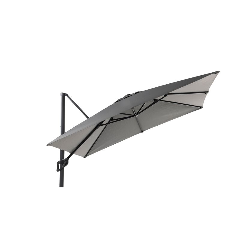 Grauer Ampelschirm 300x300 cm